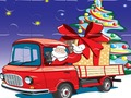 Παιχνίδι Santa φορτηγά παζλ  σε απευθείας σύνδεση