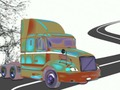 Παιχνίδι Βιβλίο χρωματισμού φορτηγών Volvo σε απευθείας σύνδεση
