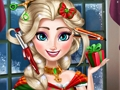 Παιχνίδι Ice Queen Χριστουγεννιάτικα κούρεμα  σε απευθείας σύνδεση
