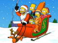 Παιχνίδι Χριστουγεννιάτικο παζλ Simpsons  σε απευθείας σύνδεση