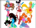 Παιχνίδι Χρωματισμός του Winx Club  σε απευθείας σύνδεση