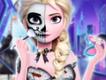 Παιχνίδι Τατουάζ Elsa's Halloween Party  σε απευθείας σύνδεση