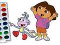 Παιχνίδι Βιβλίο ζωγραφικής Dora The Explorer  σε απευθείας σύνδεση