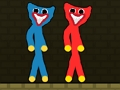 Παιχνίδι Κόκκινο και μπλε Stickman Huggy  σε απευθείας σύνδεση
