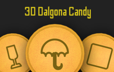 Παιχνίδι 3D καραμέλα Dalgona  σε απευθείας σύνδεση