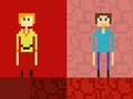 Παιχνίδι Stickman Steve εναντίον Alex Nether  σε απευθείας σύνδεση