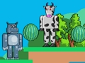 Παιχνίδι Hippo vs Cow Monster σε απευθείας σύνδεση