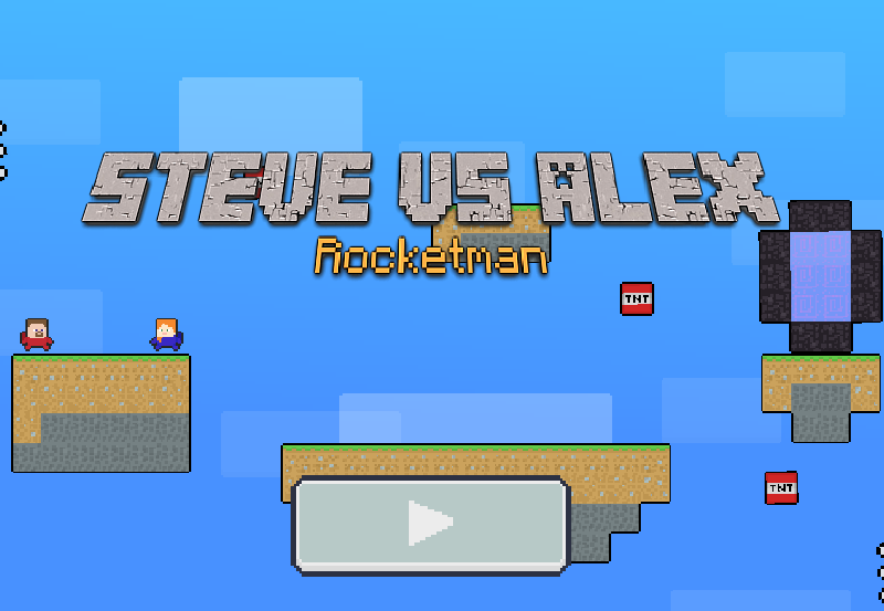 Παιχνίδι Steve vs Alex Rocketman σε απευθείας σύνδεση
