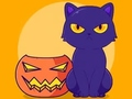 Παιχνίδι Βιβλίο ζωγραφικής: Halloween Cat  σε απευθείας σύνδεση