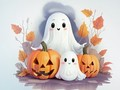 Παιχνίδι Βιβλίο ζωγραφικής: Halloween Ghosts  σε απευθείας σύνδεση