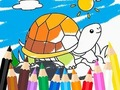 Παιχνίδι Βιβλίο ζωγραφικής: Sunny Turtle  σε απευθείας σύνδεση