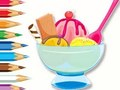 Παιχνίδι Βιβλίο ζωγραφικής: Ice Cream Sundae  σε απευθείας σύνδεση