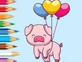 Παιχνίδι Βιβλίο ζωγραφικής: Balloon Pig  σε απευθείας σύνδεση