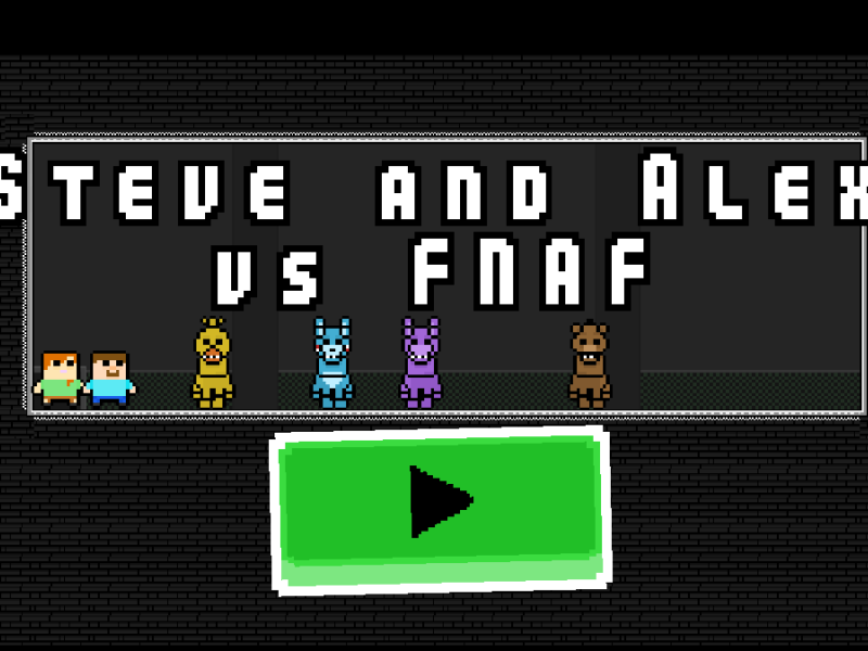 Παιχνίδι Steve και Alex εναντίον Fnaf  σε απευθείας σύνδεση