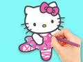 Παιχνίδι Βιβλίο ζωγραφικής: Hello Kitty Dancing  σε απευθείας σύνδεση