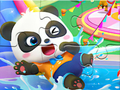 Παιχνίδι Παζλ: Water Park Baby Panda  σε απευθείας σύνδεση