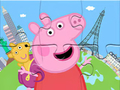 Παιχνίδι Παζλ: Peppa Travel Around  σε απευθείας σύνδεση