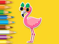 Παιχνίδι Βιβλίο ζωγραφικής: Flamingo  σε απευθείας σύνδεση