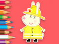 Παιχνίδι Βιβλίο ζωγραφικής: Rabbit Fireighter  σε απευθείας σύνδεση