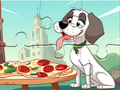 Παιχνίδι Παζλ: Dog Eating Pizza  σε απευθείας σύνδεση
