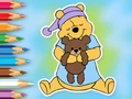 Παιχνίδι Βιβλίο ζωγραφικής: Winnie With Toy Bear  σε απευθείας σύνδεση