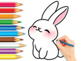 Παιχνίδι Βιβλίο ζωγραφικής: Cute Rabbit  σε απευθείας σύνδεση