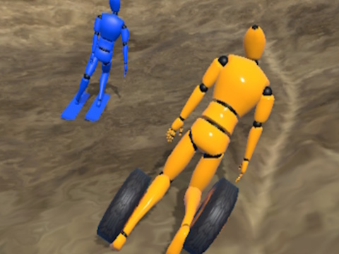 Παιχνίδι Ragdoll Racing: Extreme Downhill σε απευθείας σύνδεση