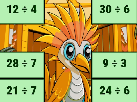 Παιχνίδι Division Bird Image Encover σε απευθείας σύνδεση