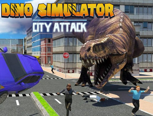 Παιχνίδι Dino Simulator City Attack σε απευθείας σύνδεση