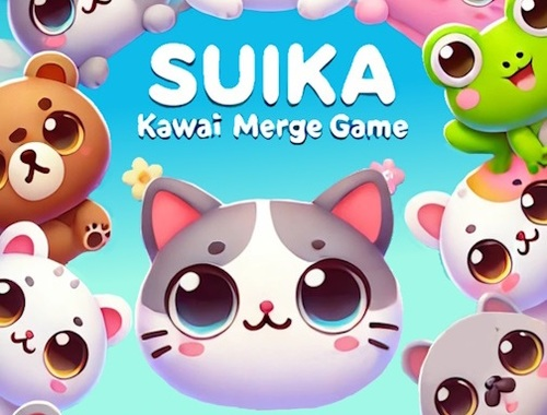 Παιχνίδι Παιχνίδι συγχώνευσης Suika Kawaii  σε απευθείας σύνδεση