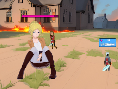 Παιχνίδι Επίθεση στο Waifu Clicker  σε απευθείας σύνδεση
