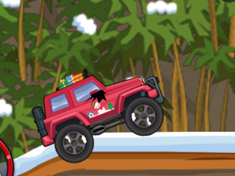 Παιχνίδι Hill Climb Racing: Μετασχηματισμός φορτηγών Χριστουγέννων σε απευθείας σύνδεση