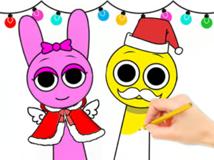 Παιχνίδι Βιβλίο ζωγραφικής: Sprunki Christmas  σε απευθείας σύνδεση