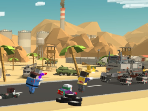 Παιχνίδι Zombie Derby Pixel Survival σε απευθείας σύνδεση