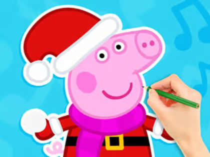 Παιχνίδι Βιβλίο ζωγραφικής: Peppa Pig Snowman  σε απευθείας σύνδεση