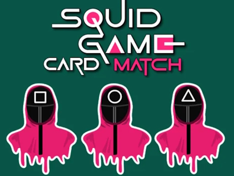 Παιχνίδι Ταίριασμα καρτών μνήμης Squid Game  σε απευθείας σύνδεση