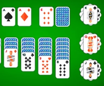 Παιχνίδι Klondike Solitaire 4 κοστούμια σε απευθείας σύνδεση