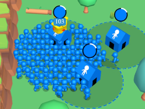Παιχνίδι Giant Crowd. io: Σύλληψη σπιτιού  σε απευθείας σύνδεση
