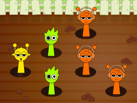Παιχνίδι Sprunki Whack a Mole σε απευθείας σύνδεση