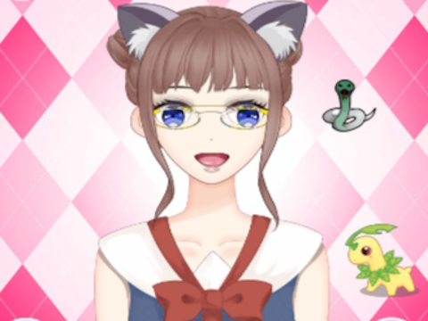 Παιχνίδι Φόρεμα χαριτωμένο κορίτσι Anime  σε απευθείας σύνδεση