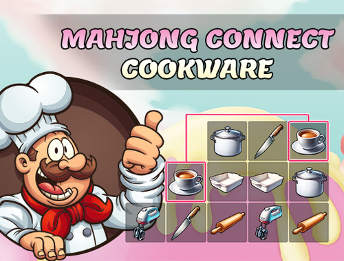 Παιχνίδι Mahjong Connect Cookware σε απευθείας σύνδεση