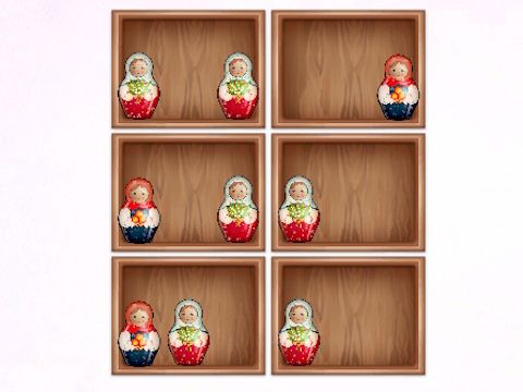 Παιχνίδι Ταξινόμηση από τα ράφια Matryoshka!  σε απευθείας σύνδεση