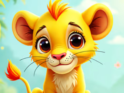 Παιχνίδι Παζλ: Baby Simba  σε απευθείας σύνδεση
