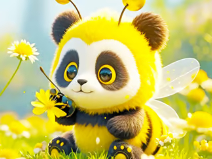 Παιχνίδι Παζλ: Panda Bee  σε απευθείας σύνδεση