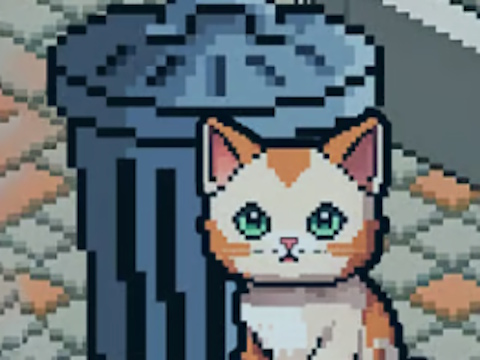 Παιχνίδι Pixel Cat Simulator: Τα κατοικίδια μου  σε απευθείας σύνδεση