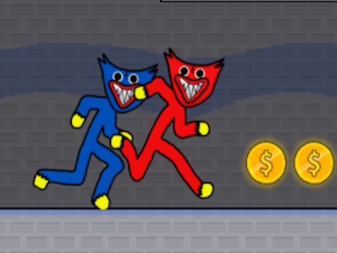 Παιχνίδι Stickman Huggy Party Duo σε απευθείας σύνδεση