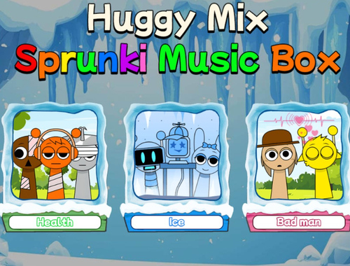 Παιχνίδι Huggy Mix Sprunki Music Box σε απευθείας σύνδεση