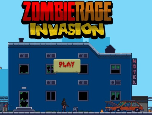 Παιχνίδι Εισβολή για το zombie rage  σε απευθείας σύνδεση