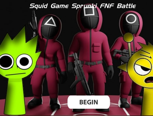Παιχνίδι Παιχνίδι Squid Sprunki FNF μάχη  σε απευθείας σύνδεση