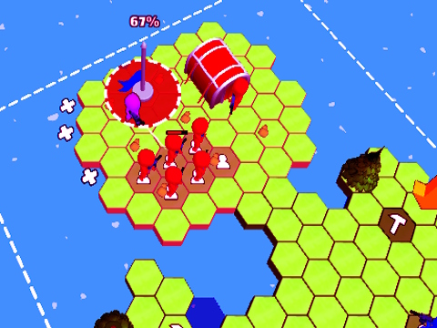 Παιχνίδι Πλακάκι Hex World: Red vs Blue  σε απευθείας σύνδεση
